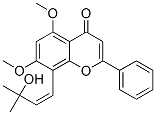 8-[(Z)-3-羥基-3-甲基-1-丁烯]-5,7-二甲氧基-2-苯基-4H-1-苯并吡喃-4-酮結(jié)構(gòu)式_50299-52-0結(jié)構(gòu)式