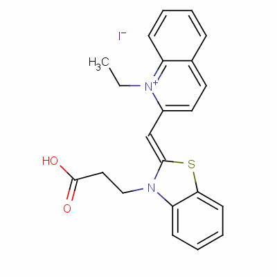 2-[[3-(2-羧基乙基)-3H-苯并噻唑-2-亞基]甲基]-1-乙基喹啉鎓碘化物結(jié)構(gòu)式_50378-82-0結(jié)構(gòu)式