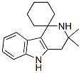 2,3,4,5-四氫-3,3-二甲基螺[環(huán)己烷-1,1-[1h]吡啶并[4,3-b]吲哚]結(jié)構(gòu)式_50527-38-3結(jié)構(gòu)式