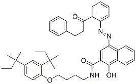 N-[4-(2,4-二叔戊基苯氧基)丁基]-1-羥基-4-[2-(3-苯基丙?；?苯基氮雜]-2-萘甲酰胺結(jié)構(gòu)式_50886-16-3結(jié)構(gòu)式