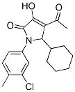 4-乙?；?1-(3-氯-4-甲基苯基)-5-環(huán)己基-1,5-二氫-3-羥基-2H-吡咯-2-酮結(jié)構(gòu)式_512177-18-3結(jié)構(gòu)式