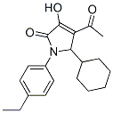 4-乙?；?5-環(huán)己基-1-(4-乙苯基)-1,5-二氫-3-羥基-2H-吡咯-2-酮結(jié)構(gòu)式_512177-36-5結(jié)構(gòu)式