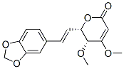 (5R,6s)-6-[(e)-2-(1,3-苯并二氧雜環(huán)戊烯l-5-基)乙烯]-5,6-二氫-4,5-二甲氧基-2H-吡喃-2-酮結(jié)構(gòu)式_52525-99-2結(jié)構(gòu)式