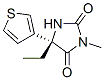 (5s)-(9ci)-5-乙基-3-甲基-5-(3-噻吩)-2,4-咪唑啉二酮結(jié)構(gòu)式_525600-07-1結(jié)構(gòu)式