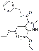 2-乙基-3-(2-乙氧基-2-氧代乙基)-5-甲基-1H-吡咯-2,4-二羧酸-4-芐酯結(jié)構(gòu)式_52887-35-1結(jié)構(gòu)式