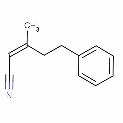 (Z)-3-甲基-5-苯基戊-2-烯腈結構式_53243-59-7結構式