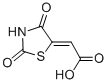 (2Z)-(2,4-二氧代-1,3-噻唑i二n-5-基idene)乙酸結(jié)構(gòu)式_5374-29-8結(jié)構(gòu)式