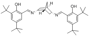 (1R,2R,4R,5R)-2,5-雙(3,5-二叔丁基-2-羥基苯亞甲基胺)二環(huán)[2.2.1]庚烷結(jié)構(gòu)式_539834-19-0結(jié)構(gòu)式