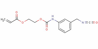2-[[[(3-異氰?；谆交?氨基]羰基]氧基]丙烯酸乙酯結(jié)構(gòu)式_54554-39-1結(jié)構(gòu)式