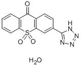 3-(1H-四唑-5-基)-9H-硫代呫噸-9-酮10,10-二氧化物一水結(jié)構(gòu)式_56030-55-8結(jié)構(gòu)式