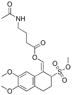 4-(乙酰基氨基)丁酸 [3,4-二氫-6,7-二甲氧基-2-(甲氧基磺?；?萘-1(2H)-基]甲酯結(jié)構(gòu)式_56701-28-1結(jié)構(gòu)式