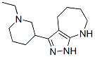 (9ci)-3-(1-乙基-3-哌啶基)-1,4,5,6,7,8-六氫-吡唑并[3,4-b]氮雜卓結(jié)構(gòu)式_585520-39-4結(jié)構(gòu)式