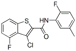 (9ci)-3-氯-4-氟-n-(2-氟-5-甲基苯基)-苯并[b]噻吩-2-羧酰胺結(jié)構(gòu)式_588673-76-1結(jié)構(gòu)式