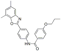 (9ci)-n-[4-(5,7-二甲基-2-苯并噁唑基)苯基]-4-丙氧基-苯甲酰胺結(jié)構(gòu)式_590396-11-5結(jié)構(gòu)式