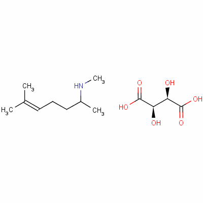 異met庚烷 酒石酸 (二甲基heptene 甲基胺 酒石酸)結構式_5984-50-9結構式