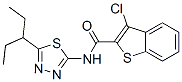 (9ci)-3-氯-n-[5-(1-乙基丙基)-1,3,4-噻二唑-2-基]-苯并[b]噻吩-2-羧酰胺結(jié)構(gòu)式_600640-93-5結(jié)構(gòu)式