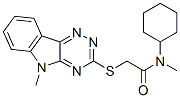 (9ci)-n-環(huán)己基-n-甲基-2-[(5-甲基-5H-1,2,4-噻嗪并[5,6-b]吲哚-3-基)硫代]-乙酰胺結構式_603946-11-8結構式