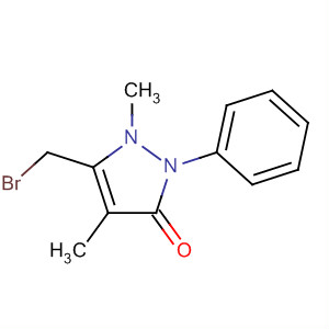 5-溴甲基-1,4-二甲基-2-苯基-1,2-二氫-吡唑-3-酮結(jié)構(gòu)式_60473-57-6結(jié)構(gòu)式
