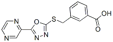 (9ci)-3-[[(5-吡嗪-1,3,4-噁二唑-2-基)硫代]甲基]-苯甲酸結(jié)構(gòu)式_604740-31-0結(jié)構(gòu)式