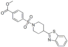 (9ci)-4-[[4-(2-苯并噻唑)-1-哌啶基]磺?；鵠-苯甲酸甲酯結構式_606082-34-2結構式