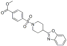 (9ci)-4-[[4-(2-苯并噁唑基)-1-哌啶基]磺?；鵠-苯甲酸甲酯結(jié)構(gòu)式_606082-35-3結(jié)構(gòu)式