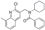 (9ci)-n-[(2-氯-8-甲基-3-喹啉)甲基]-n-環(huán)己基-苯甲酰胺結(jié)構(gòu)式_606095-34-5結(jié)構(gòu)式