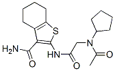 (9ci)-2-[[(乙酰基環(huán)戊基氨基)乙?；鵠氨基]-4,5,6,7-四氫-苯并[b]噻吩-3-羧酰胺結(jié)構(gòu)式_606108-94-5結(jié)構(gòu)式
