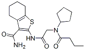(9ci)-2-[[[環(huán)戊基(1-氧代丁基)氨基]乙?；鵠氨基]-4,5,6,7-四氫-苯并[b]噻吩-3-羧酰胺結構式_606109-08-4結構式