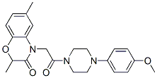 (9ci)-1-[(2,3-二氫-2,6-二甲基-3-氧代-4H-1,4-苯并噁嗪-4-基)乙?；鵠-4-(4-甲氧基苯基)-哌嗪結構式_606119-97-5結構式