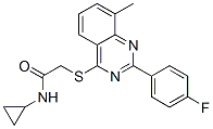 (9ci)-n-環(huán)丙基-2-[[2-(4-氟苯基)-8-甲基-4-喹唑啉]硫代]-乙酰胺結(jié)構(gòu)式_606132-87-0結(jié)構(gòu)式