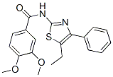 (9ci)-n-(5-乙基-4-苯基-2-噻唑)-3,4-二甲氧基-苯甲酰胺結(jié)構(gòu)式_606922-83-2結(jié)構(gòu)式