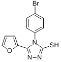 4-(4-溴-苯基)-5-呋喃-2-基-4H-[1,2,4]噻唑-3-硫醇結(jié)構(gòu)式_60870-40-8結(jié)構(gòu)式