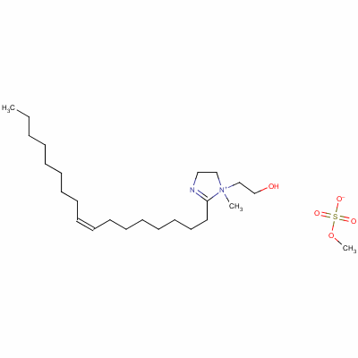 2-[(8Z)-8-十七碳烯-1-基]-1-(2-羥基乙基)-1-甲基-4,5-二氫-1H-咪唑-1-鎓甲基硫酸鹽結(jié)構(gòu)式_60875-26-5結(jié)構(gòu)式