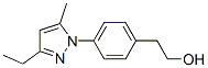 (9ci)-4-(3-乙基-5-甲基-1H-吡唑-1-基)-苯乙醇結(jié)構(gòu)式_616879-53-9結(jié)構(gòu)式