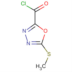 5-(甲基硫代)-1,3,4-噁二唑-2-羰酰氯結構式_62373-33-5結構式