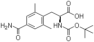 叔丁氧羰基-2,6-二甲基-4-甲酰胺基-L-苯丙氨酸結構式_623950-02-7結構式