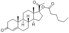 己酸羥孕酮結構式_630-56-8結構式