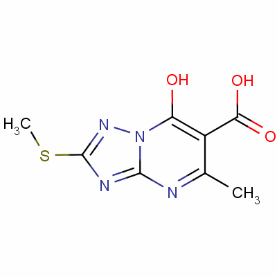 7-羥基-5-甲基-2-(甲基硫代)-1,2,4-噻唑并[1,5-a]嘧啶-6-羧酸結(jié)構(gòu)式_63059-40-5結(jié)構(gòu)式
