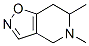 (9ci)-4,5,6,7-四氫-5,6-二甲基-異噁唑并[4,5-c]吡啶結(jié)構(gòu)式_63501-00-8結(jié)構(gòu)式
