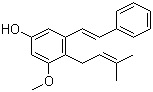 3-甲氧基-4-(3-甲基-2-丁烯基)-5-[(1E)-2-苯基乙烯基]苯酚結構式_64125-60-6結構式