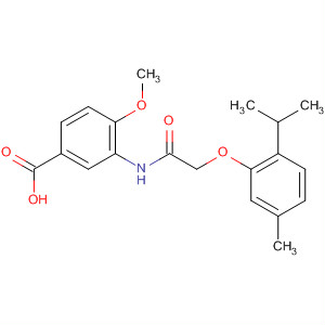 3-(2-(2-異丙基-5-甲基苯氧基)乙酰氨基)-4-甲氧基苯甲酸結(jié)構(gòu)式_649773-92-2結(jié)構(gòu)式