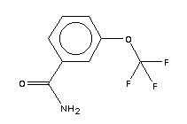 3-三氟甲氧基苯甲酰胺結(jié)構(gòu)式_658-91-3結(jié)構(gòu)式
