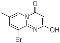 9-溴-2-羥基-7-甲基-4H-吡啶并[1,2-a]嘧啶-4-酮結(jié)構(gòu)式_663619-90-7結(jié)構(gòu)式