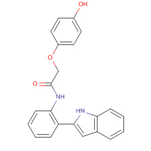 2-(4-羥基-苯氧基)-N-[2-(1H-吲哚-2-基)-苯基]-乙酰胺結(jié)構(gòu)式_677297-23-3結(jié)構(gòu)式
