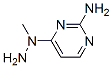 2-Pyrimidinamine, 6-(1-methylhydrazino)-(9ci) Structure,67873-59-0Structure