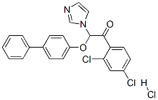 (9ci)-2-([1,1-聯(lián)苯]-4-基氧基)-1-(2,4-二氯苯基)-2-(1H-咪唑-1-基)乙酮鹽酸鹽結構式_68042-34-2結構式