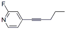 Pyridine, 2-fluoro-4-(1-pentynyl)-(9ci) Structure,681262-23-7Structure