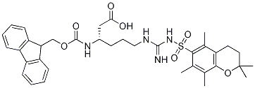 NΒ-FMOC-NΩ-(2,2,5,7,8-五甲基色滿-6-磺?；?-L-Β-高精氨酸結構式_700377-76-0結構式