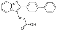 3-(2-聯(lián)苯-4-基-咪唑[1,2-a]吡啶-3-基)丙烯酸結(jié)構(gòu)式_727652-23-5結(jié)構(gòu)式
