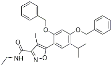 5-(2,4-雙(芐氧基)-5-異丙基苯基)-n-乙基-4-碘異噁唑-3-羧酰胺結(jié)構(gòu)式_747414-22-8結(jié)構(gòu)式